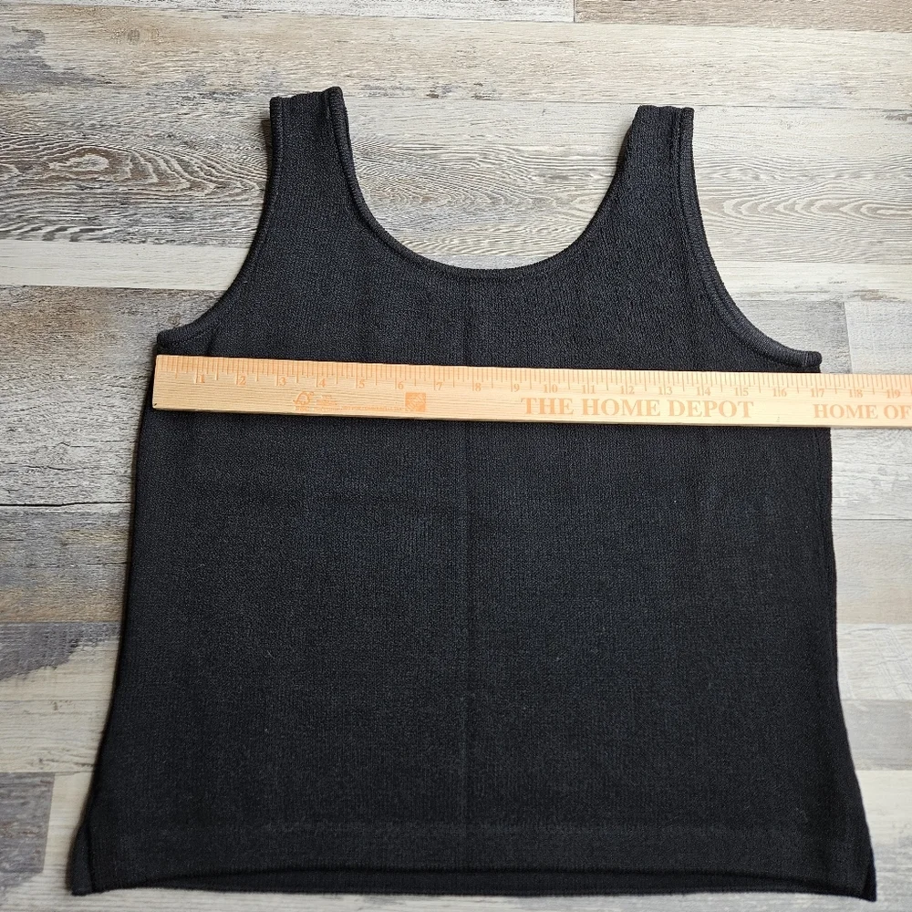 St. John Basics Black Tank Top Small - Picture 7 of 8